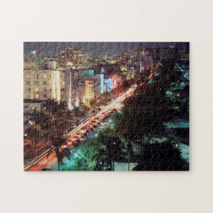 Puzzle États-Unis, Floride, Miami Beach, Ocean Drive, Art