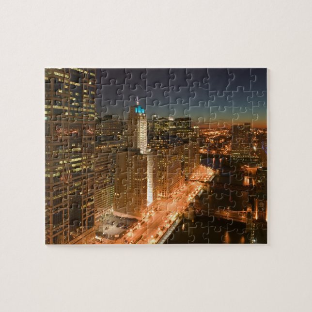 Puzzle États-Unis, Illinois, Chicago: La boucle : Bâtimen (Horizontal)