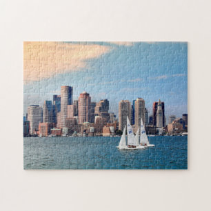 Puzzle États-Unis, Massachusetts. Skyline du front de mer