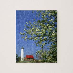 Puzzle États-Unis, Michigan, Tawas Est. Phare de Tawas a