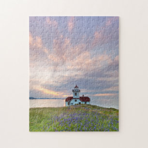 Puzzle États-Unis, Washington, îles San Juan.Coucher du s