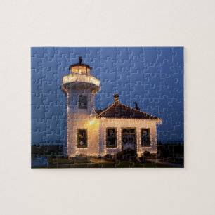 Puzzle États-Unis, Washington, Mukilteo. Phare de Mukilte