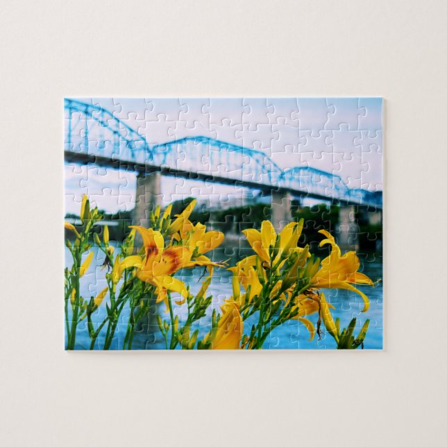 Puzzle Été à Chattanooga - Pont de rue Walnut 8x10 (Horizontal)