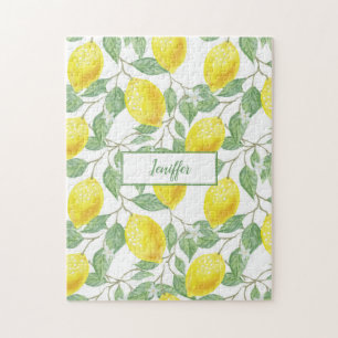 Puzzle Été jaune citron doux.