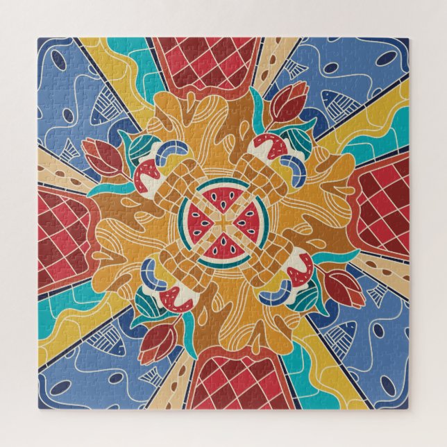 Puzzle Eté Mineur : Coloré et drôle (Vertical)