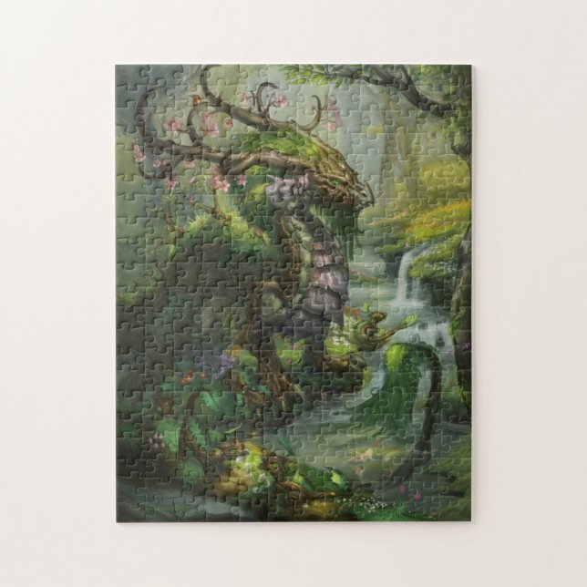 Puzzle éternel de dragons de ressort (Vertical)