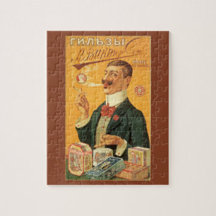Puzzle Étiquette de produit vintage, tabac à cigarettes r