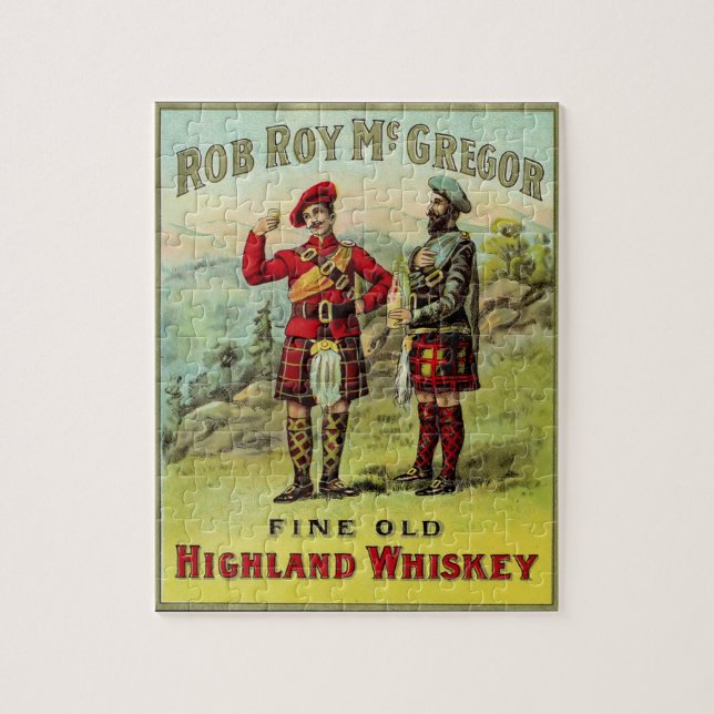 Puzzle ÉTIQUETTE whisky écossais HIghland (Vertical)