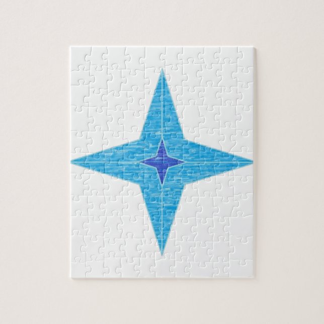 Puzzle Étoile bleue (Vertical)