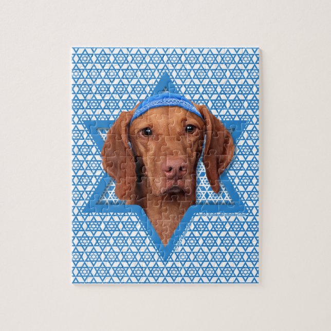 Puzzle Étoile de David de Hanoukka - Vizsla - Reagan (Vertical)