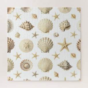 Puzzle Étoile de mer coquillage côtier motif sans couture