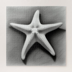 Puzzle Étoile de mer noir et blanc