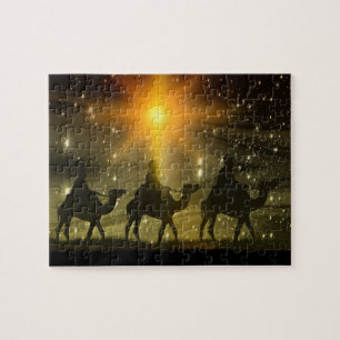 Puzzle Étoile dorée des hommes de Noël de Bethléem
