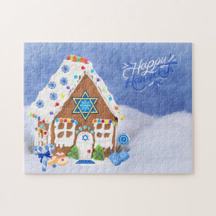 Puzzle Étoile Hanoukka moderne de David Gingerbread House