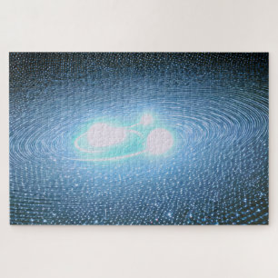 Puzzle Étoiles lumineuses blanches dans le ciel