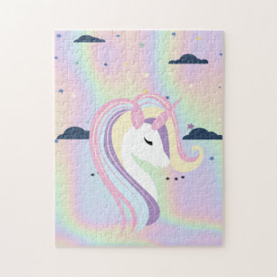Puzzle Étoiles Ombre Unicorn Abstraites tendance