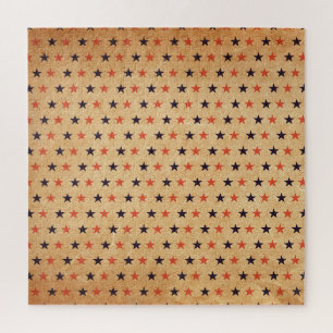 Puzzle Étoiles vintages : Texture papier ancienne