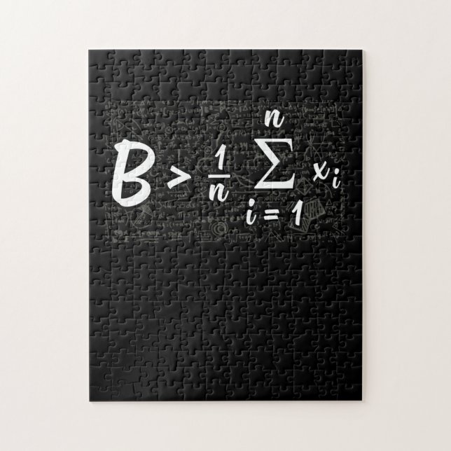 Puzzle Être supérieur à la moyenne des maths amusantes (Vertical)