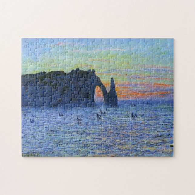 Puzzle Etretat Needle & Porte d'Aval Monet Art (Horizontal)