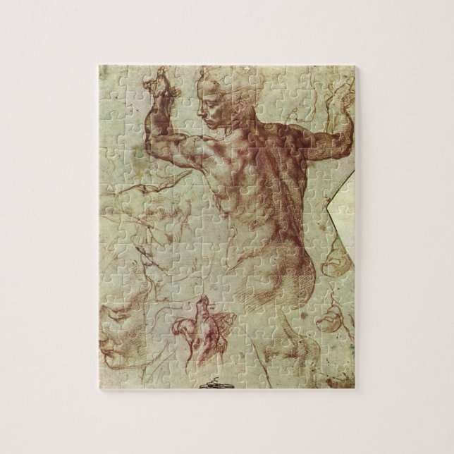 Puzzle Étude de Libyan Sibyl par Michelangelo (Vertical)