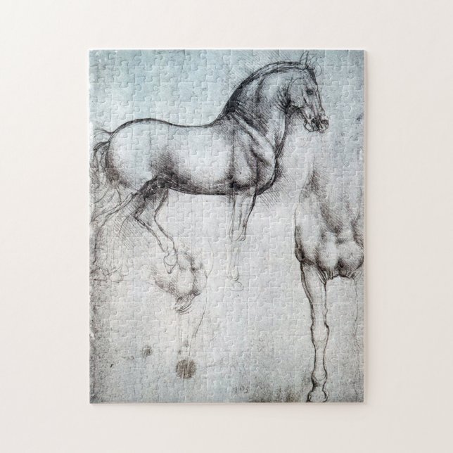 Puzzle Étude du cheval, Léonard de Vinci (Vertical)
