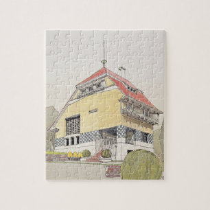 Puzzle Étude pour la Chambre d'Olbrich, Darmstadt, de