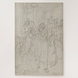 Puzzle Étude pour Premier Shampooing d’Absalon par Mucha