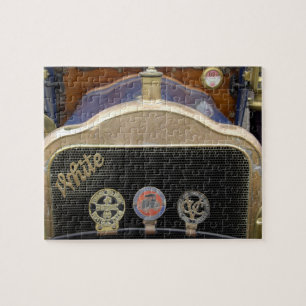 Puzzle Europe, Irlande, Dublin. Auto ancienne, Blanche