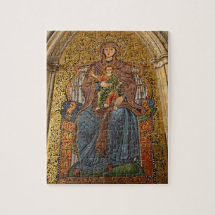 Puzzle Europe, Italie, Sicile, Taormine. Madone et enfant
