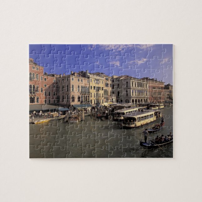 Puzzle Europe, Italie, Venise, Trafic de bateaux par Rial (Horizontal)