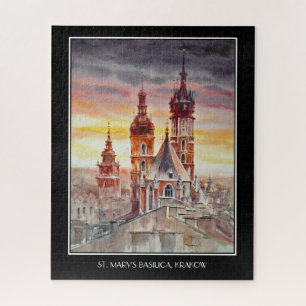Puzzle EVE Peint Cracovie, Pologne Carte de la vieille vi