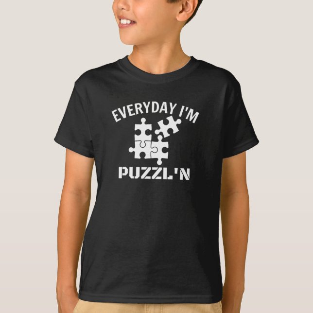 Puzzle Everyday Je suis Puzzl'n T-Shirt (Devant)
