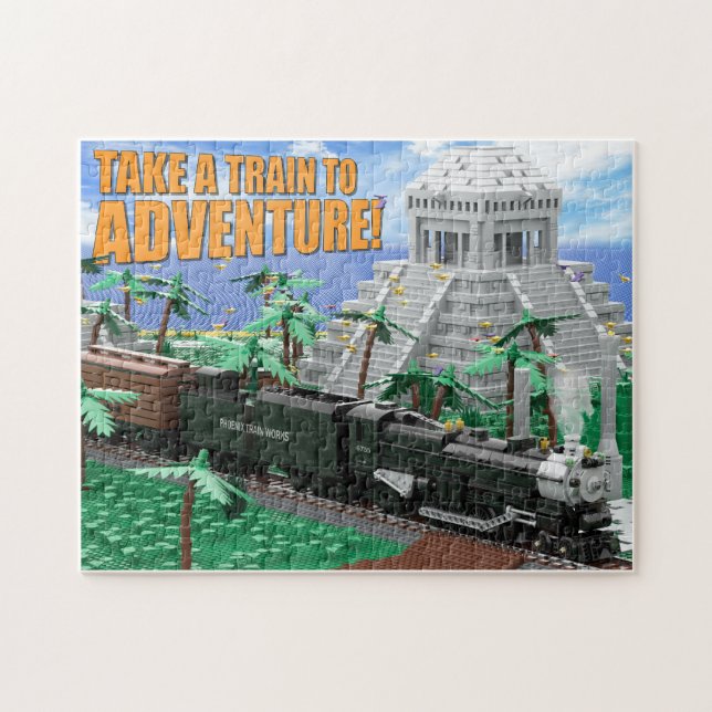 Puzzle Expédition en train vers des ruines antiques (Horizontal)