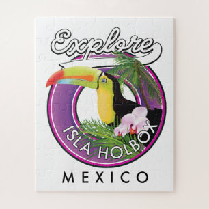 Puzzle explorer la plage d'Isla Holbox au Mexique voyage 