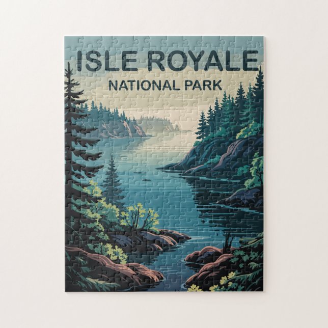 Puzzle Explorez Isle Royale Le paradis éloigné du Michiga (Vertical)