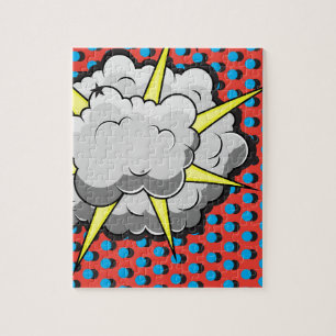 Puzzle Explosion comique de style d'art de bruit