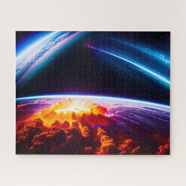Puzzle Explosion planétaire sous le phénomène cosmique de (Horizontal)