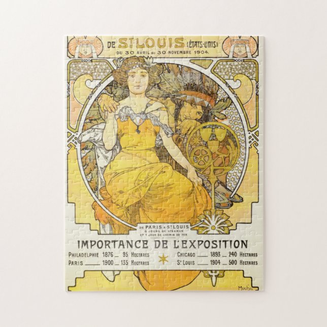 Puzzle Exposition universelle de 1904 par Alphonse Mucha (Vertical)