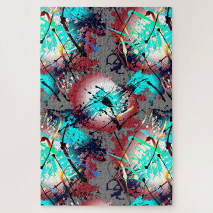 Puzzle Expressionnisme Abstrait contemporain linéaire