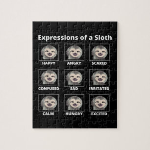 Puzzle Expressions Humeurs D'Une Parodie Lente Et Lazie