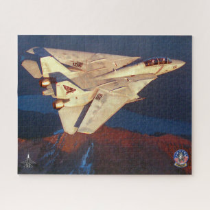 Puzzle F-14 TOMCAT "ESCADRE DE ROUTE" (16x20 pouces)