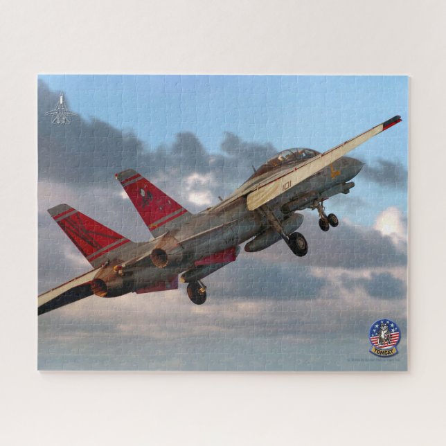 Puzzle F-14 TOMCAT "LANCEMENT" (16x20 pouces) (Horizontal)
