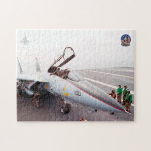 Puzzle F-14 TOMCAT "PREFLIGHT" (11x14 pouces)