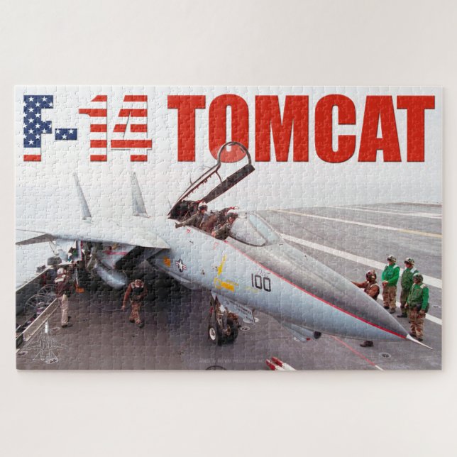 Puzzle F-14 TOMCAT "PREFLIGHT" (20x30 pouces) (Horizontal)