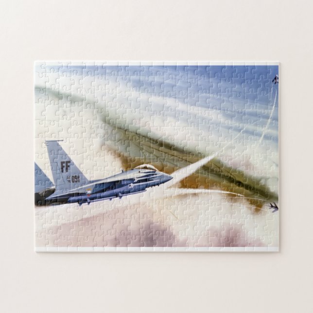 Puzzle F-15 Eagle de l'US Air Force au combat (Horizontal)