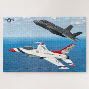 Puzzle F-16C et F-35A (20 x 30 POUCES)