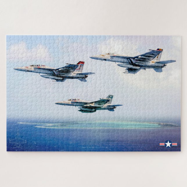 Puzzle F/A-18 SUPER HORNET (20 x 30 POUCES) (Horizontal)