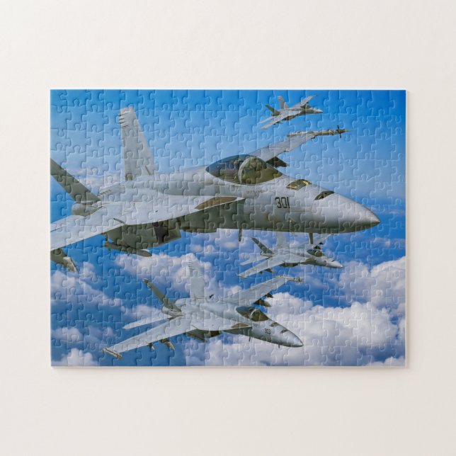 Puzzle F/A-18E SUPER HORNET (11x14 POUCES) (Horizontal)
