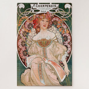 Puzzle F. Champenois Imprimeur-Éditeur par Alphonse Mucha
