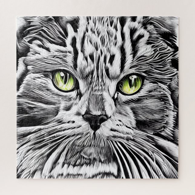 Puzzle Face de chat (Vertical)